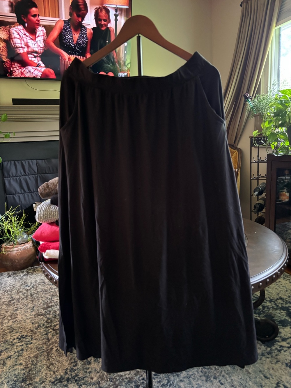 Classic Black A-Line Women's Skirt